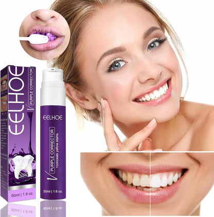 EELHOE Purple Tooth Whitening Corrector – Removes Yellow Stains & Brightens Teeth (50ml)