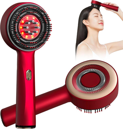 Electric Scalp Massager & Hair Brush – 3D Vibration Head Massager for Hair Growth & Relaxation