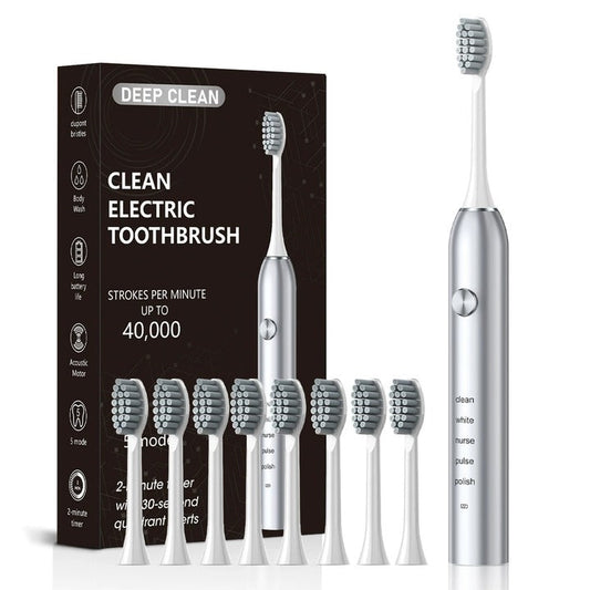 Sonic Electric Toothbrush – 5 Cleaning Modes, Rechargeable & Waterproof Design
